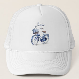 Boné Bicicleta no Azul Delft personalizável