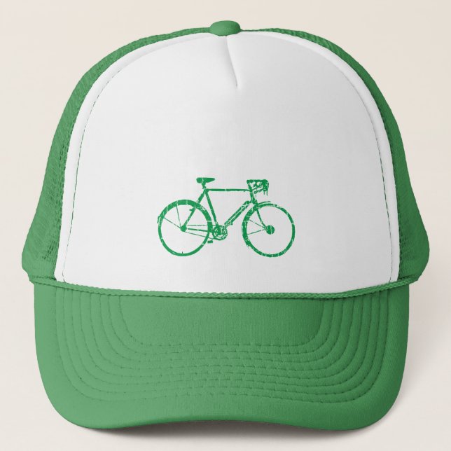 Boné bicicleta verde. bicicleta legal (Frente)
