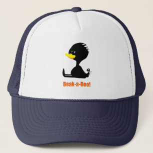 Boné Bico-a-Bó! Pato de Desenho Animado Fofo com Trocad