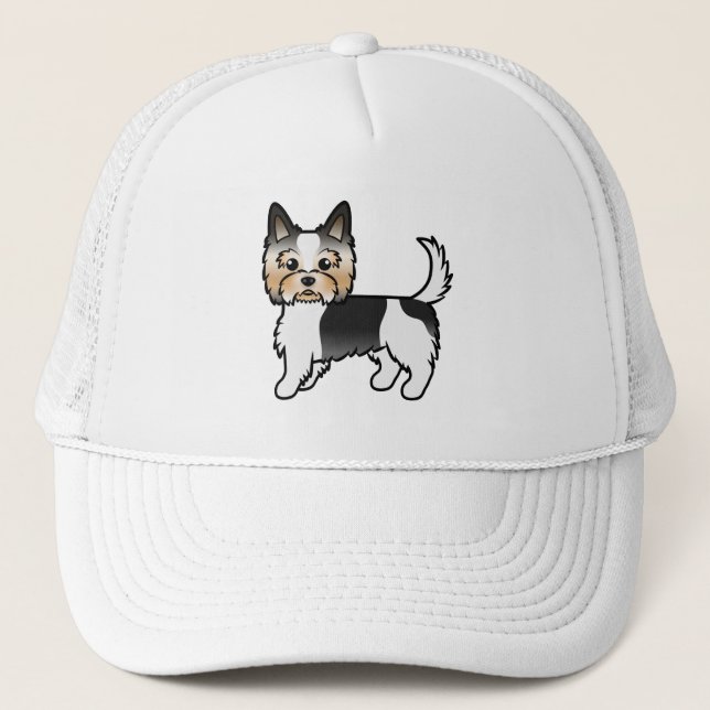 Boné Biewer Terrier Biewer Yorkie Cachorro Desenho Anim (Frente)