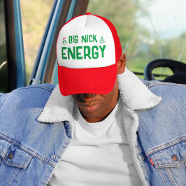 Boné Big Nick Energy Engraçado Chapéu de Natal