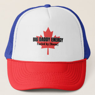 Boné Big Pai Energy Canada Mapeando Folha Alimentada Po