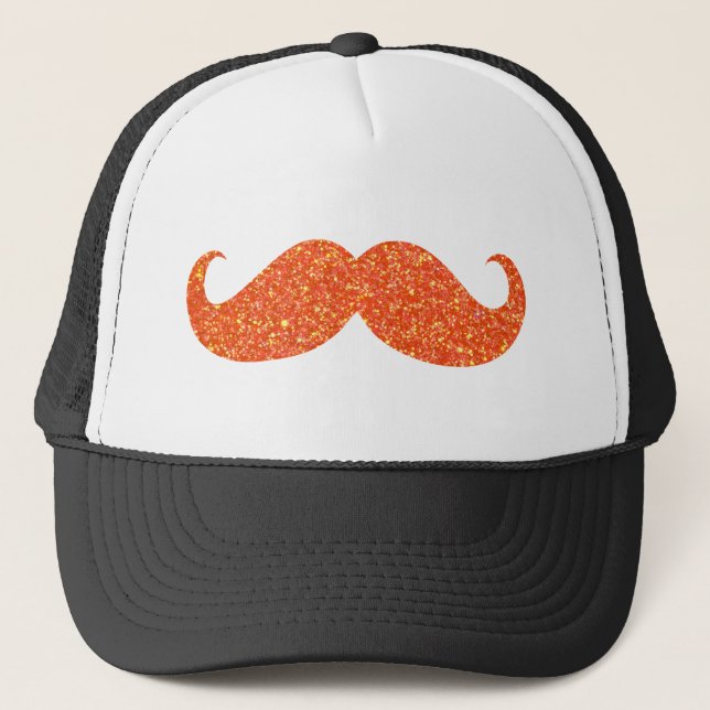 Boné Bigode Laranja (Frente)