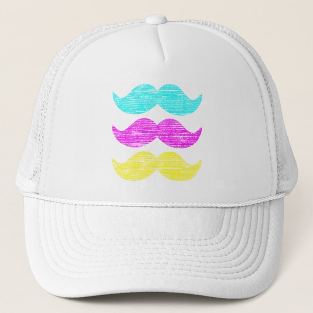 Boné Bigodes de CMY (estilo da tipografia) (Frente)
