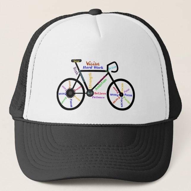 Boné BIKE Motivation Word art Malhação Sport (Frente)