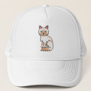 Boné Birman de Ponto Vermelho/Gato de Cartoon de Ragdol