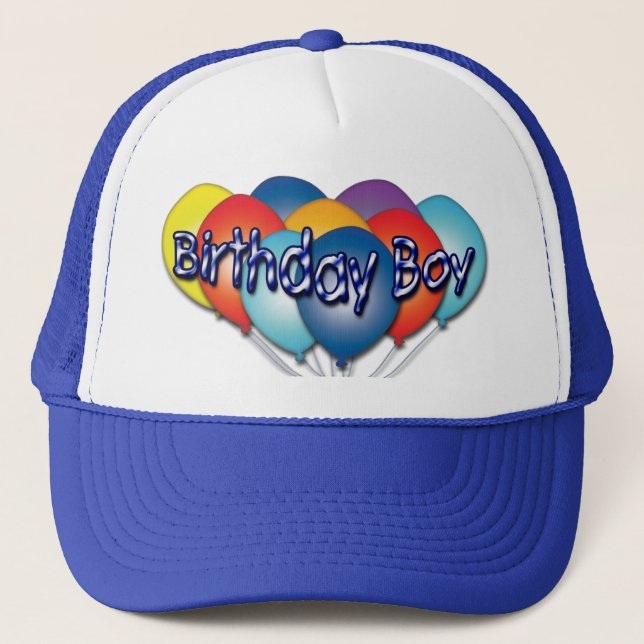 Boné Birthday Boy Balloons Hat (Frente)