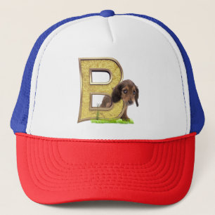 Boné Birthday-Capital- carta-B Art Trucker Hat