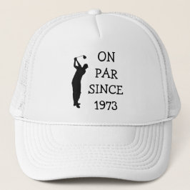Boné Birthday Golfer Funny 50th feliz Pai Par
