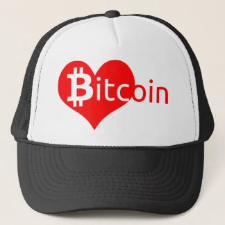 Boné Bitcoin coração