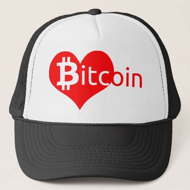 Boné Bitcoin coração (Frente)