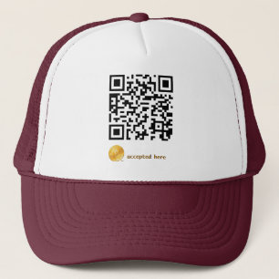 Boné bitcoins aceitados aqui