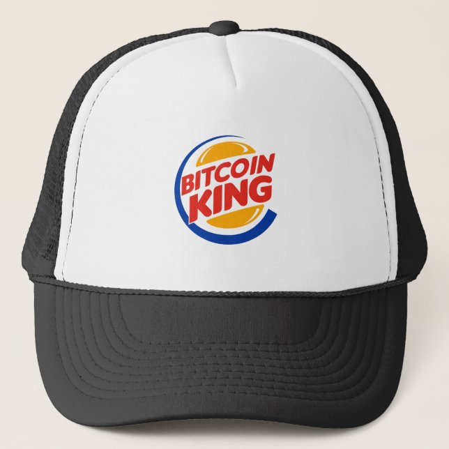 Boné Bitmoeda King Parody Image - Trucker Hat (Frente)
