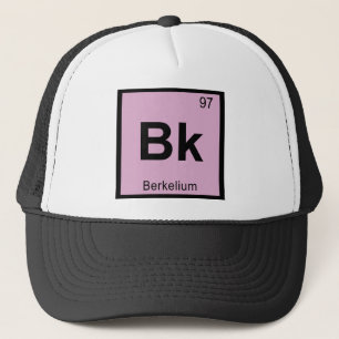 Boné Bk - Química do Berquélio Símbolo da Tabela Periód
