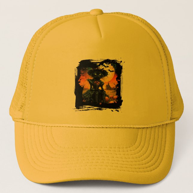 Boné black cat Hat (Frente)