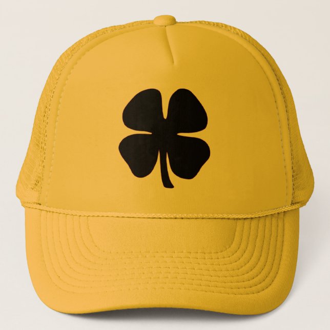 Boné Black Clover yellow foam trucker hat (Frente)