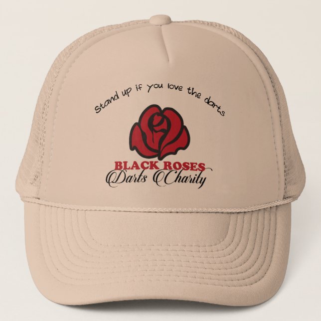 Boné Black Roses Darts Charity Cap (Frente)