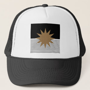 Boné Black White Colorblock e Brown Sun
