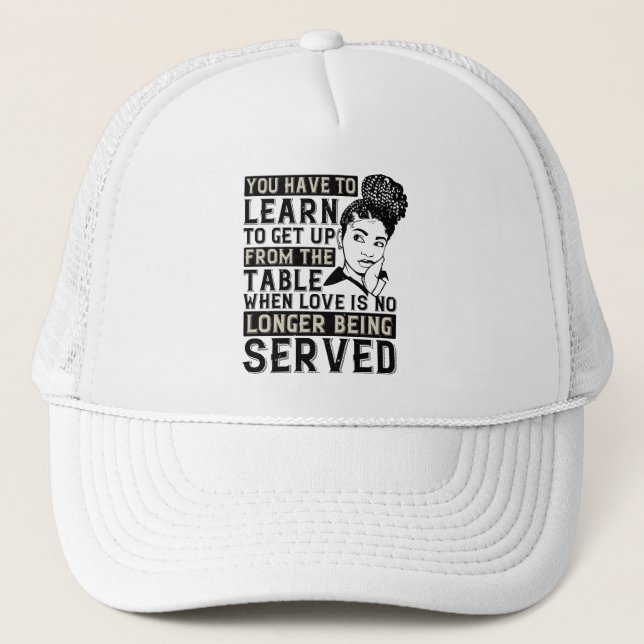 Boné BLM - Levante-se quando nenhum amor é servido (Frente)