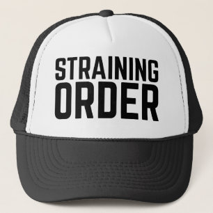 Boné Bloco de informações do Slogan do STRAINING ORDE