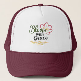 Boné Bloom with Grace Hat | Happy New Year 2026
