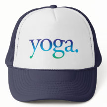 Blue and Green Beach Yoga Tropical California Hat