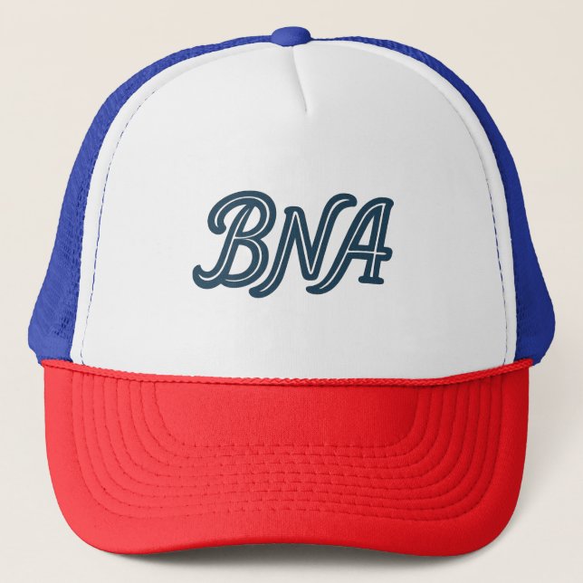 Boné BNA Nashville Airport Code Design - Retro (Frente)
