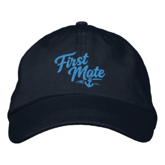 Boné Boats First Mate Sailor Simple Bold Typography