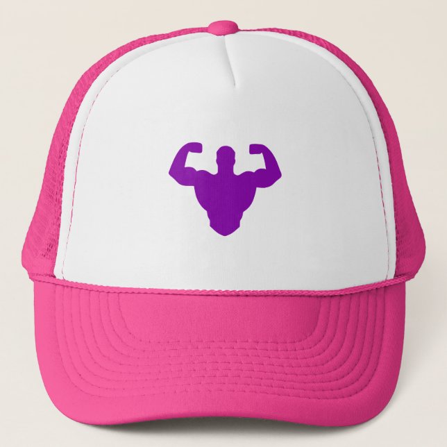 Boné Bodybuilder Silhouette - Double Biceps Strength (Frente)