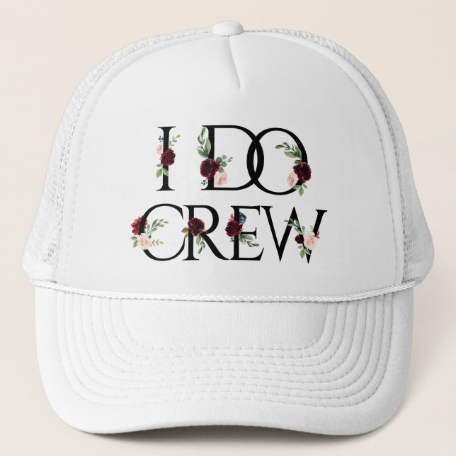 Boné Boho Bling | Equipe de Noiva noivado I Do Crew (Frente)
