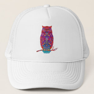 Boné Boho Owl Vibes Na moda Trucker Hat for Free Spirit
