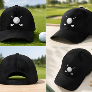Boné Bola de Golfe Bordada & Clubes Chapéu Personalizad