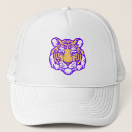 Boné Bold Purple e Dourado Tigre Hat - Presente perfeit