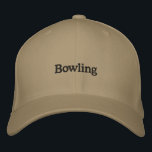Boné Boliche<br><div class="desc">Boliche bordada - Chapéu. Boné básico de lã Flexfit. ScottsJazz Design Original.</div>