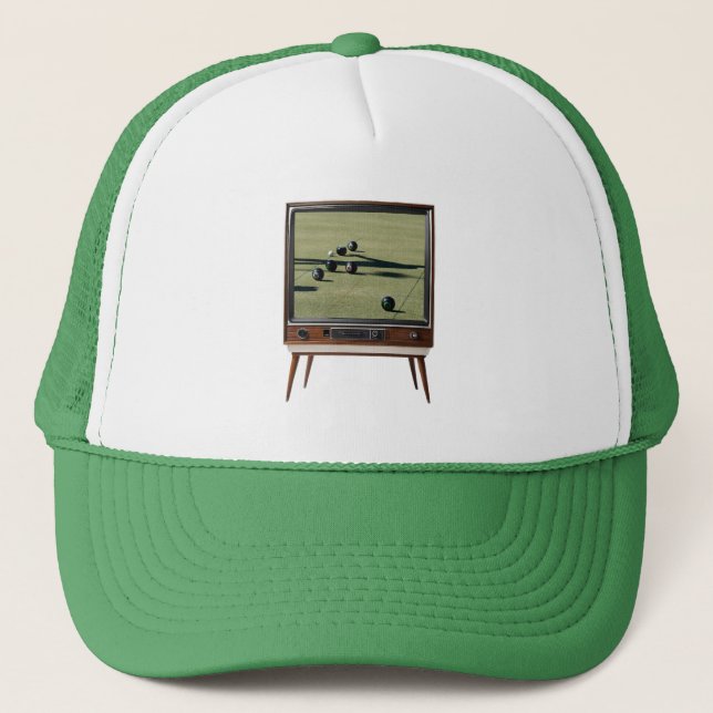 Boné Bolinhos De Vintage Na Televisão Analógica, (Frente)