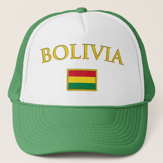 Boné Bolívia dourada (Frente)