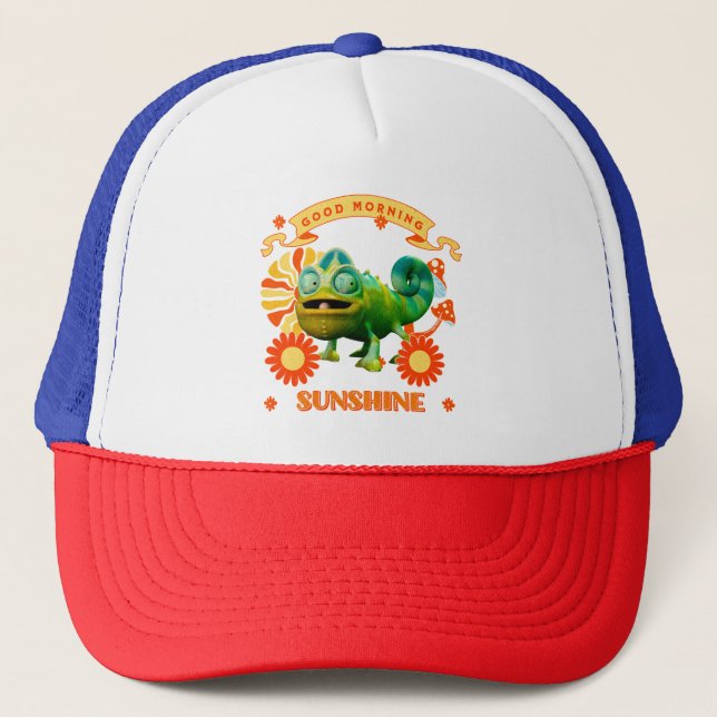 Boné Bom Dia Sol Chameleão Divertido (Frente)