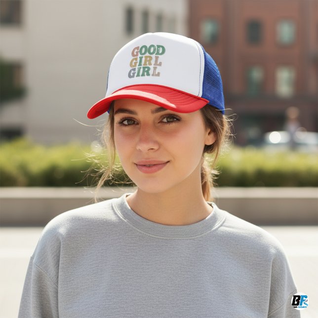 BONÉ BOM GIRL NA MODA TRUCKER HAT (Criador carregado)