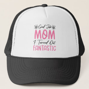 Boné Bom Trabalho Mãe Engraçado Mãe Fantástico Mamãe Le