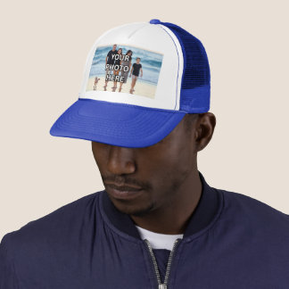 Boné 💙Boné TEAM - Azul Real com Foto Personalizada da