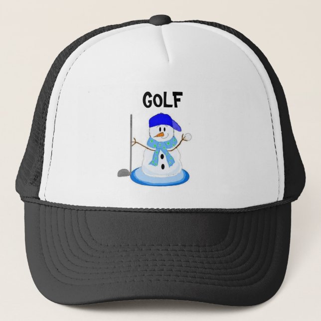 Boné Boneco de Neve de Golfe Bobalhão (Frente)