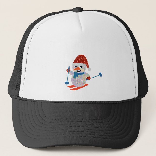 Boné boneco de neve de natal (Frente)