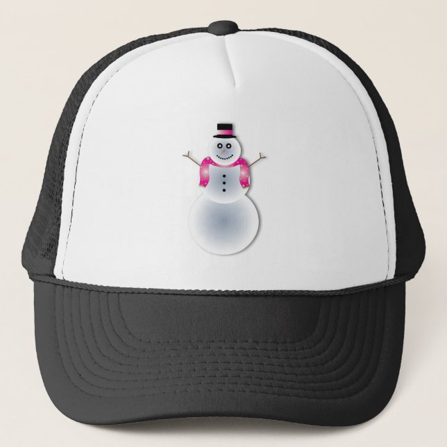 Boné boneco de neve de natal assustador (Frente)