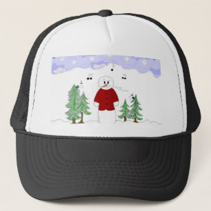 Boné Boneco de Neve Musical