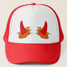 Bonequinha 'Diabinho' Gorro de Caminhoneiro