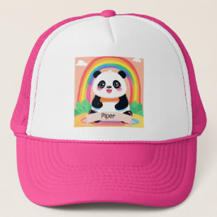 Boné Bonito Bebê Panda Rainbow