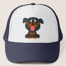 Bonito Cartoon Bebê Rottweiler Chapat