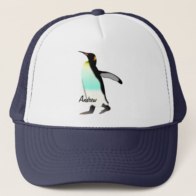 Boné Bonito e Orgulhoso Imperador Penguin Personalizado (Frente)