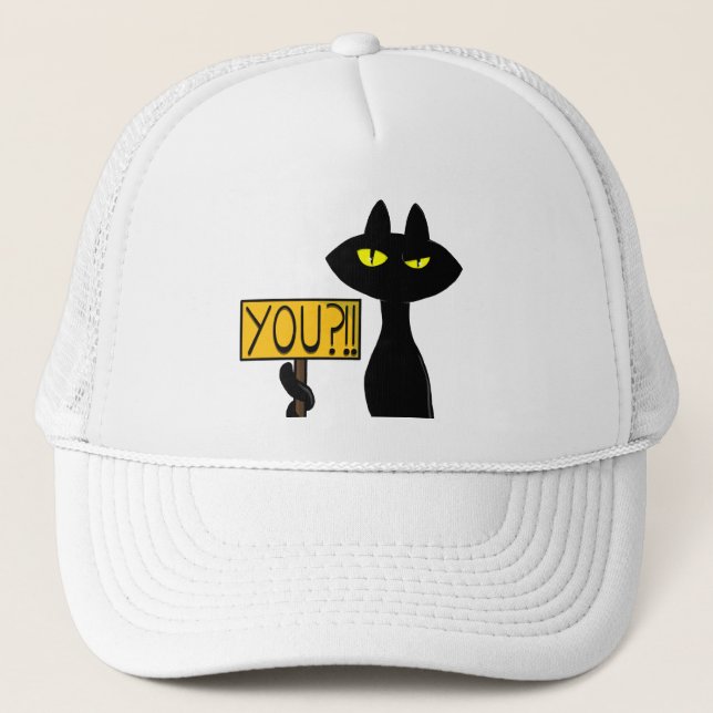 Boné Boogie Ruim -O Gato- "Você?!!" Chapéus de Caminhon (Frente)