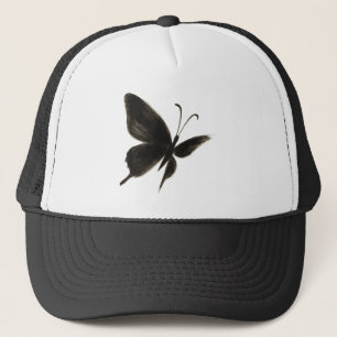 Boné Borboleta Preta - Design de asa elegante